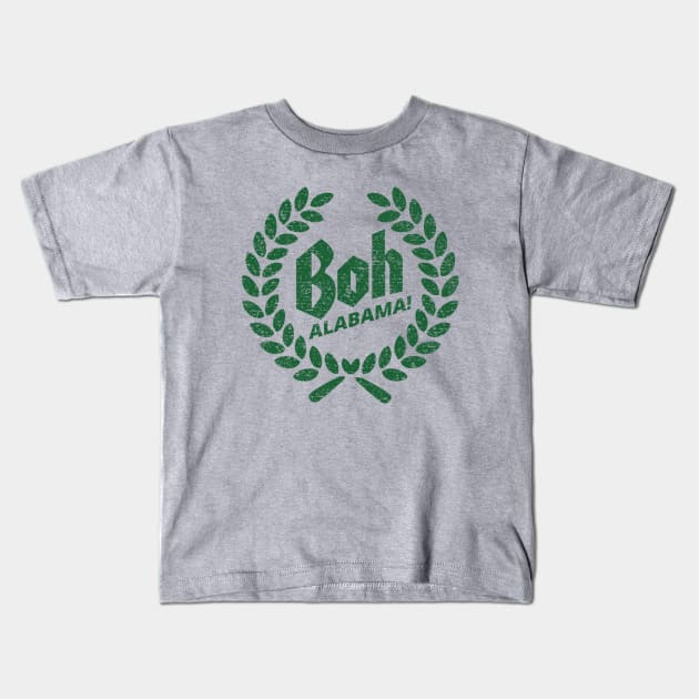 Green Boh Alabama! Kids T-Shirt by one-mouse